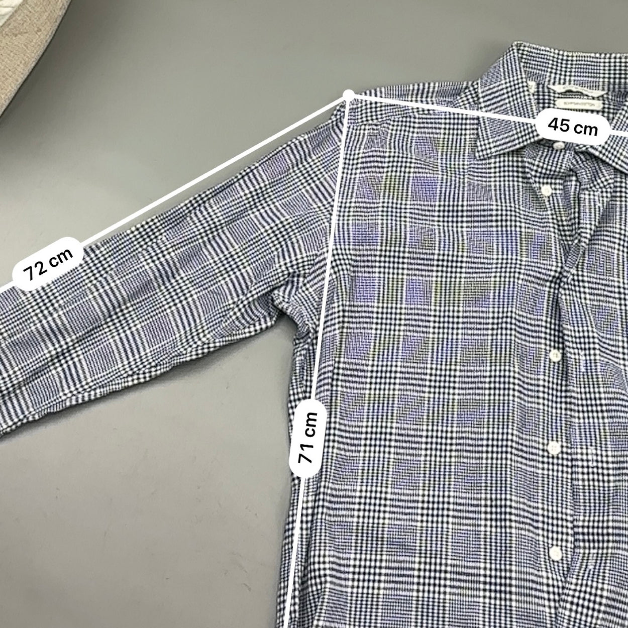 Blue/White Suitsupply Shirt - Men 39 - Very Good