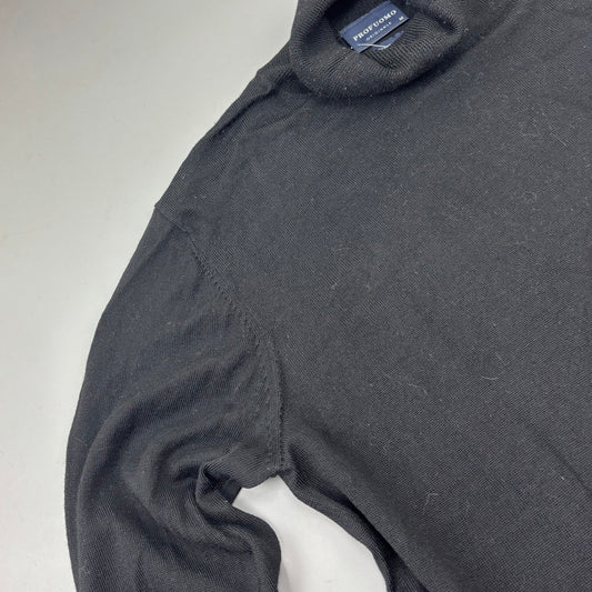Black Profuomo Turtleneck - Men M - New