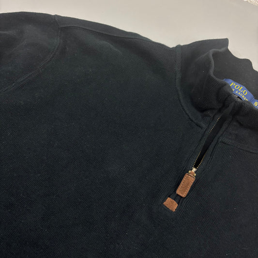 Black Ralph Lauren Half Zip - Men XL - New