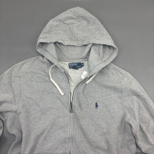 Grey Ralph Lauren Zip Vest - Men M - Very Good