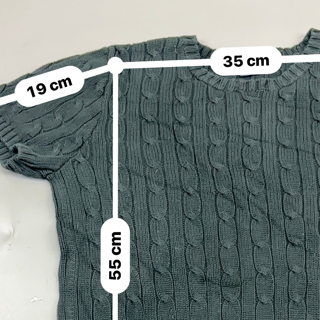 Black Ralph Lauren Knitted T-Shirt - Women L - Very Good