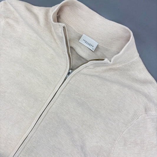 Beige Profuomo Zip Vest - Men XL - Very Good - Revaleur