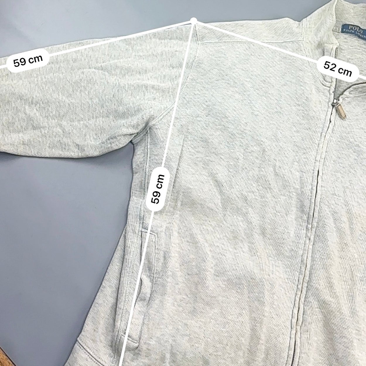 Beige Ralph Lauren Zip Vest - Men L - Very Good - Revaleur