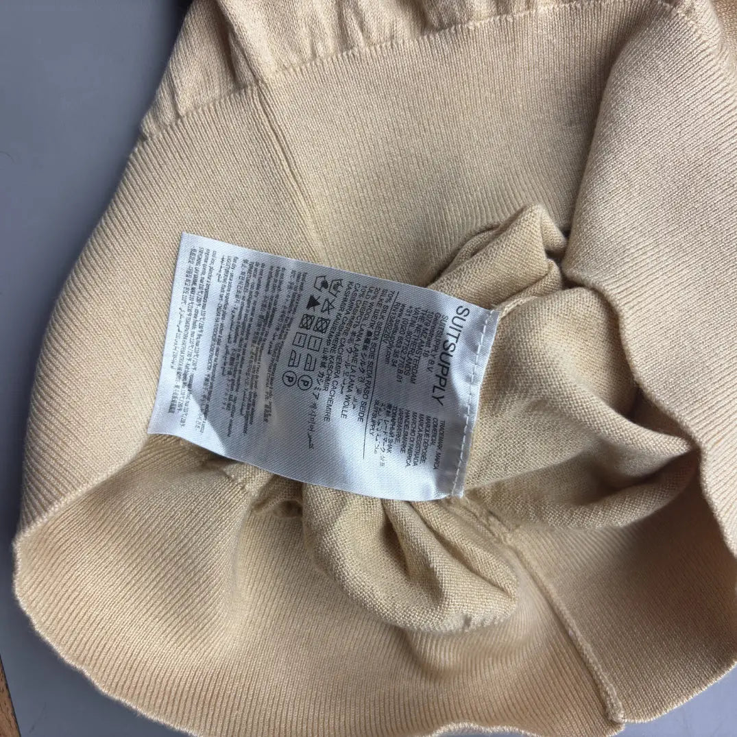 Beige Suitsupply Polo Shirt - XS - New - Revaleur