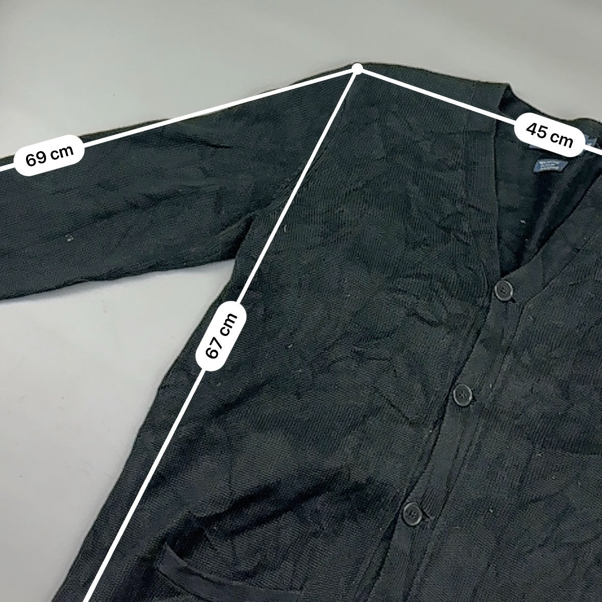 Black Ralph Lauren Cardigan - Men M - Very Good - Revaleur