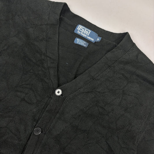 Black Ralph Lauren Cardigan - Men M - Very Good - Revaleur