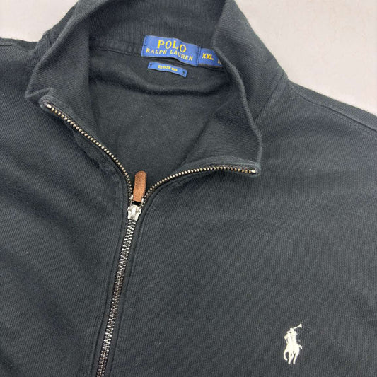 Black Ralph Lauren Zip Vest - Men XXL - Very Good - Revaleur