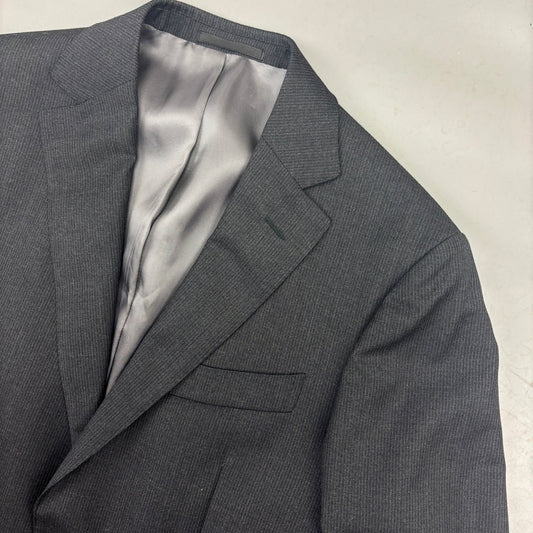 Black/Grey Suitsupply Suit - Men Blazer 46 - Very Good - Revaleur