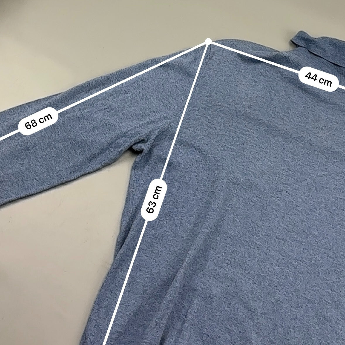 Blue Massimo Dutti Turtleneck - Men XL - Very Good - Revaleur