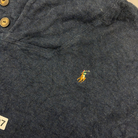 Blue Ralph Lauren Buttoned Sweater - M - Very Good - Revaleur