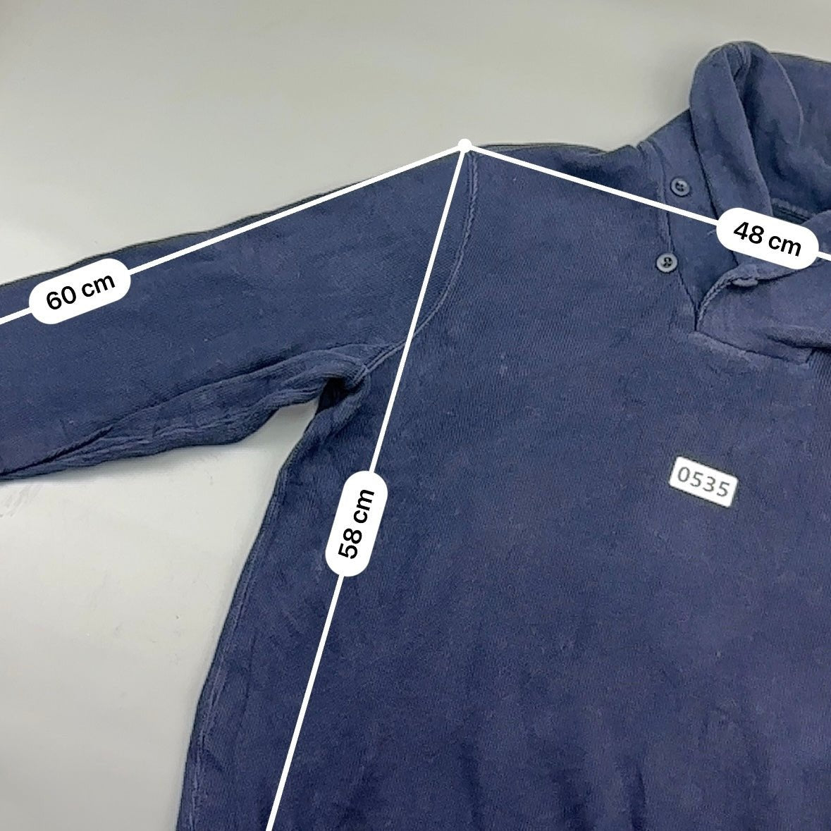 Blue Ralph Lauren Buttoned Sweater - M - Very Good - Revaleur