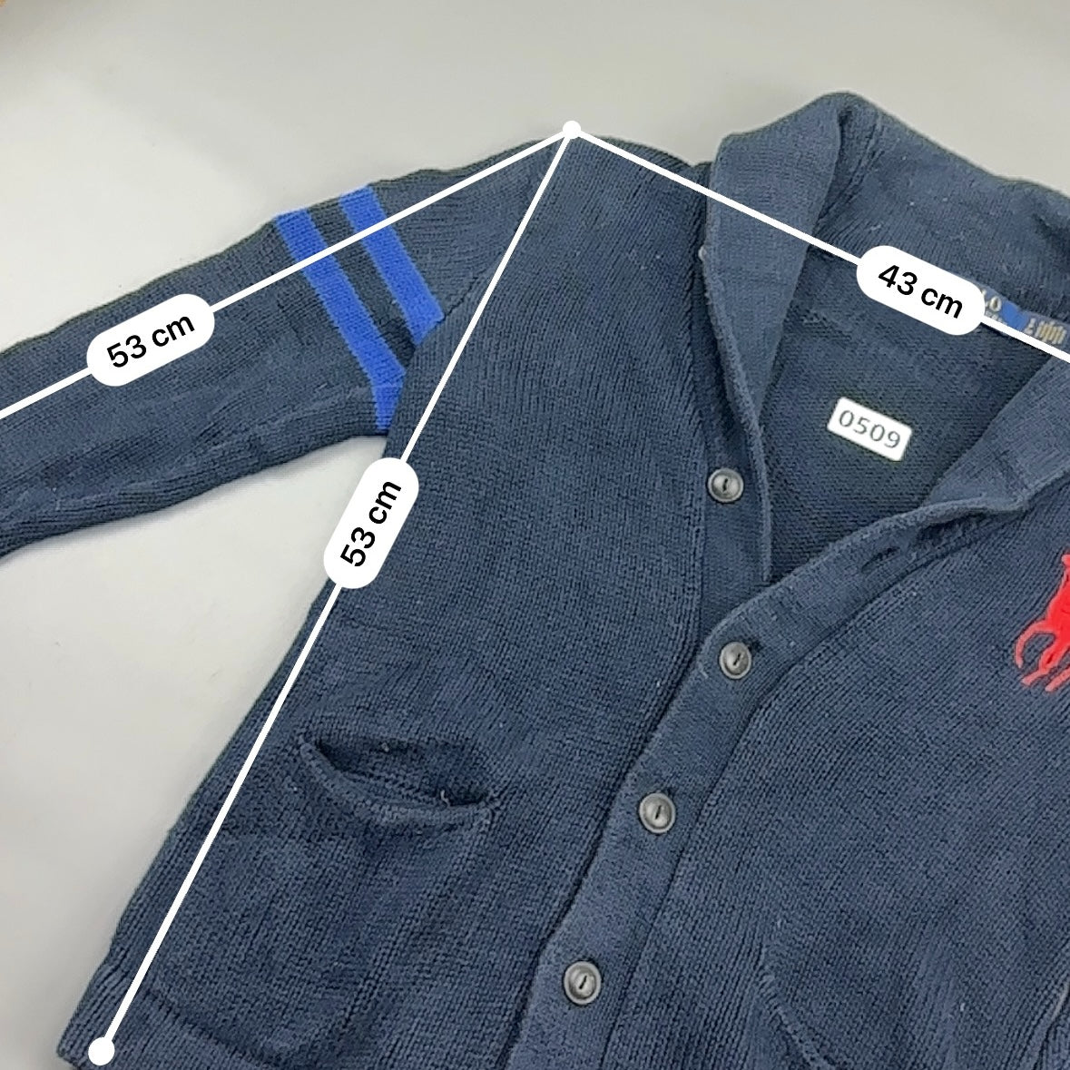 Blue Ralph Lauren Cardigan - S - Very Good - Revaleur