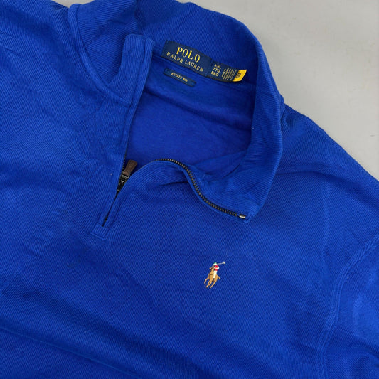 Blue Ralph Lauren Half Zip - Men XXL - Very Good - Revaleur