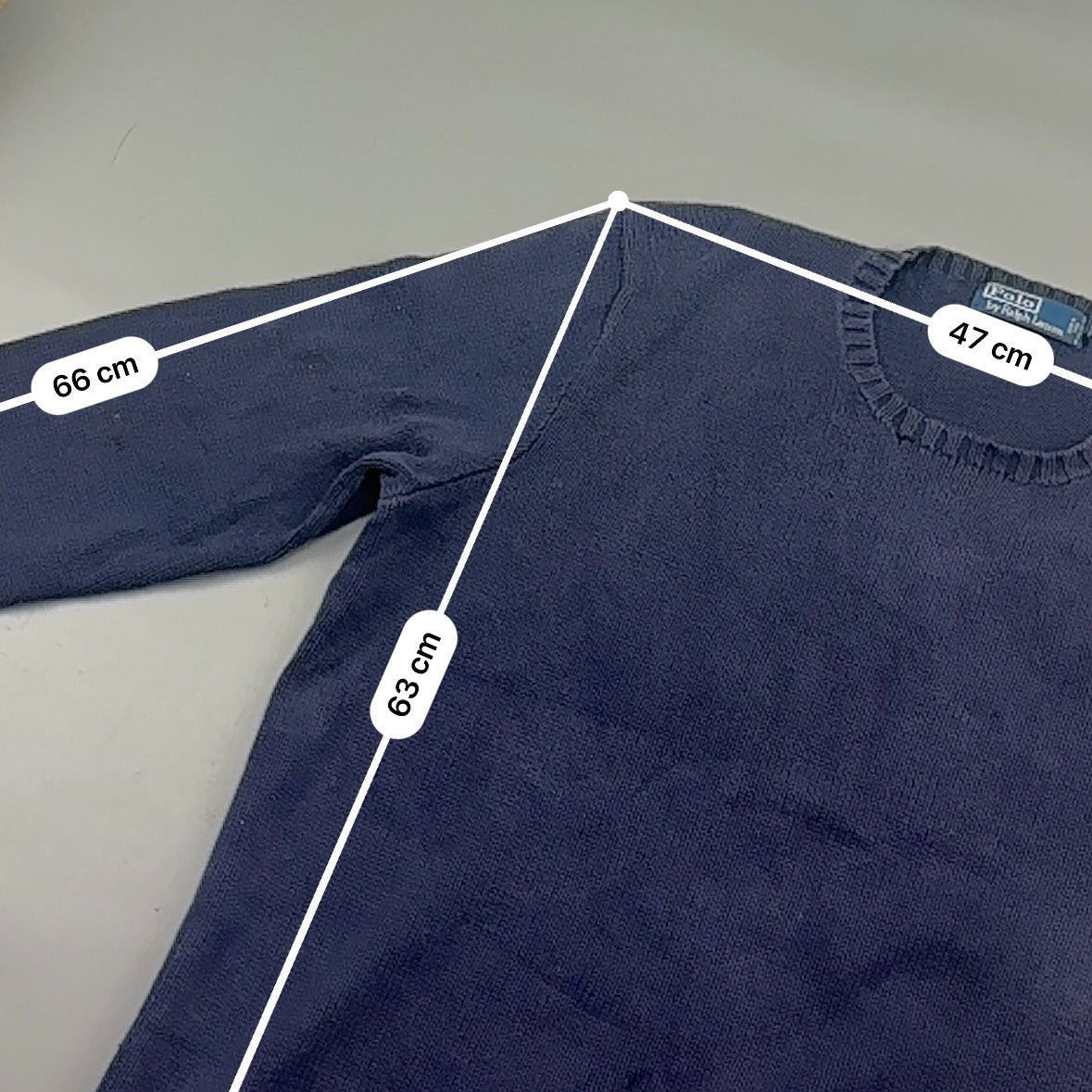 Blue Ralph Lauren Knitted Sweater - Men XL - Very Good - Revaleur