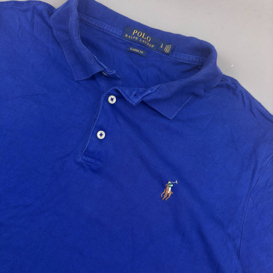 Blue Ralph Lauren Polo Shirt - Men L - Very Good - Revaleur