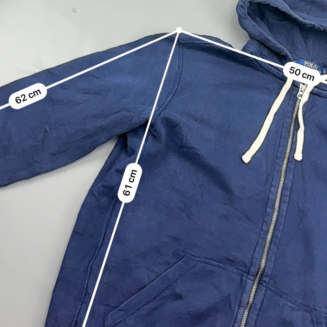 Blue Ralph Lauren Zip Vest - Men L - Very Good - Revaleur