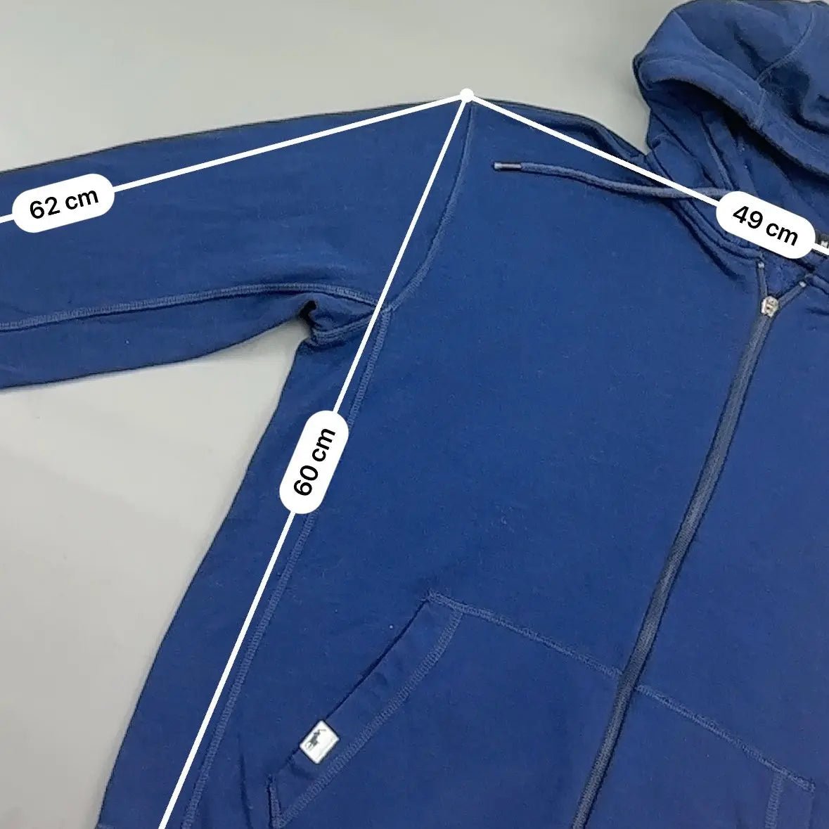 Blue Ralph Lauren Zip Vest - Men M - Very Good - Revaleur