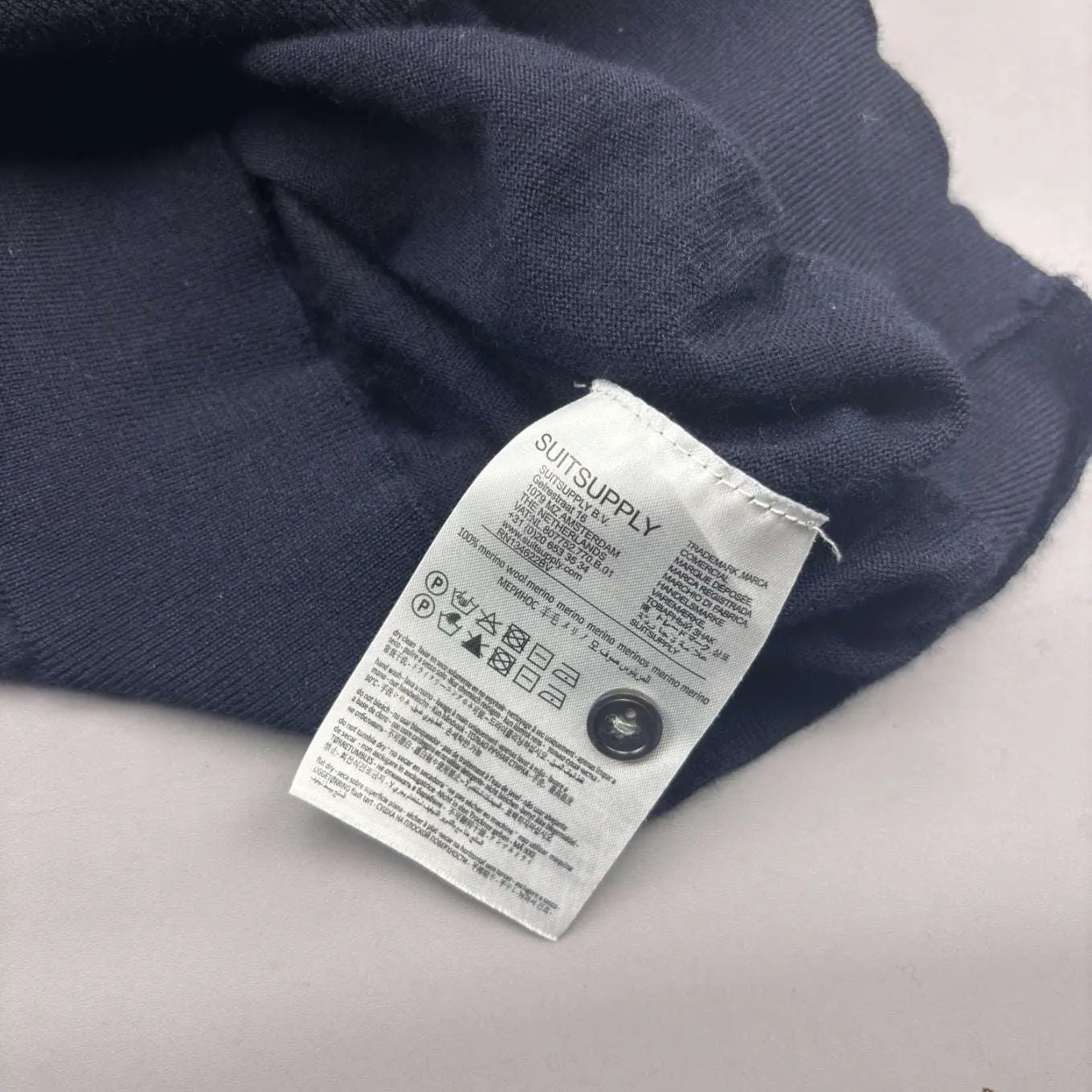 Blue Suitsupply Polo Shirt - Men M - Very Good - Revaleur