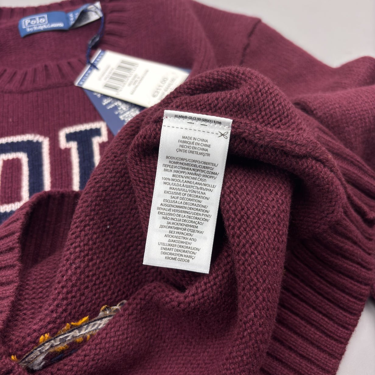 Burgundy Ralph Lauren Knitted Sweater - Women S - New With Tags - Revaleur