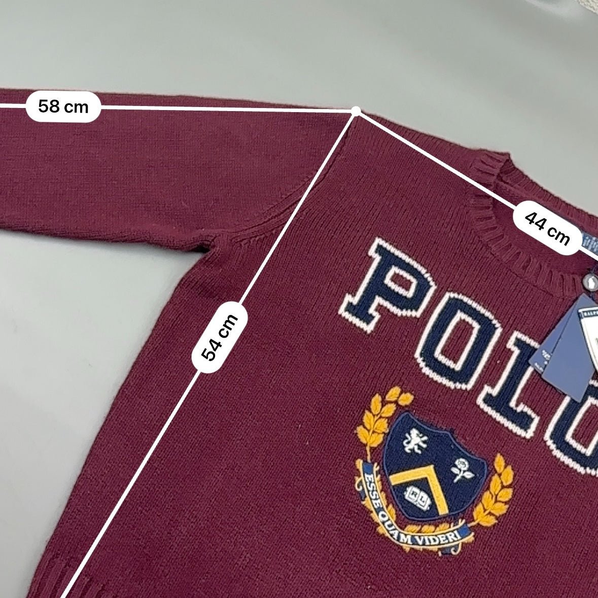 Burgundy Ralph Lauren Knitted Sweater - Women S - New With Tags - Revaleur