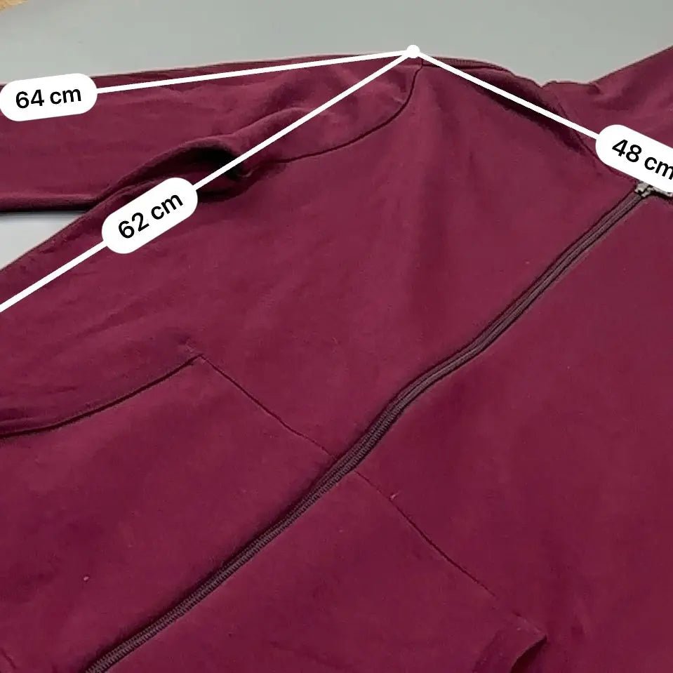 Burgundy Ralph Lauren Zip Vest - L - Very Good - Revaleur