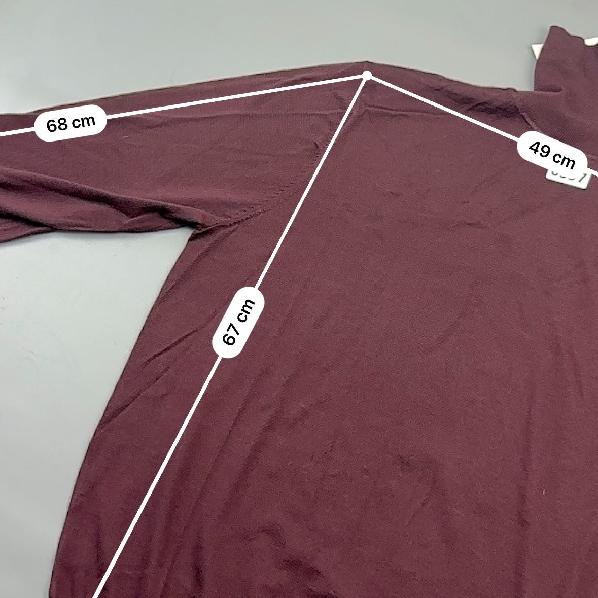 Burgundy Suitsupply Turtleneck - XXL - New With Tags - Revaleur