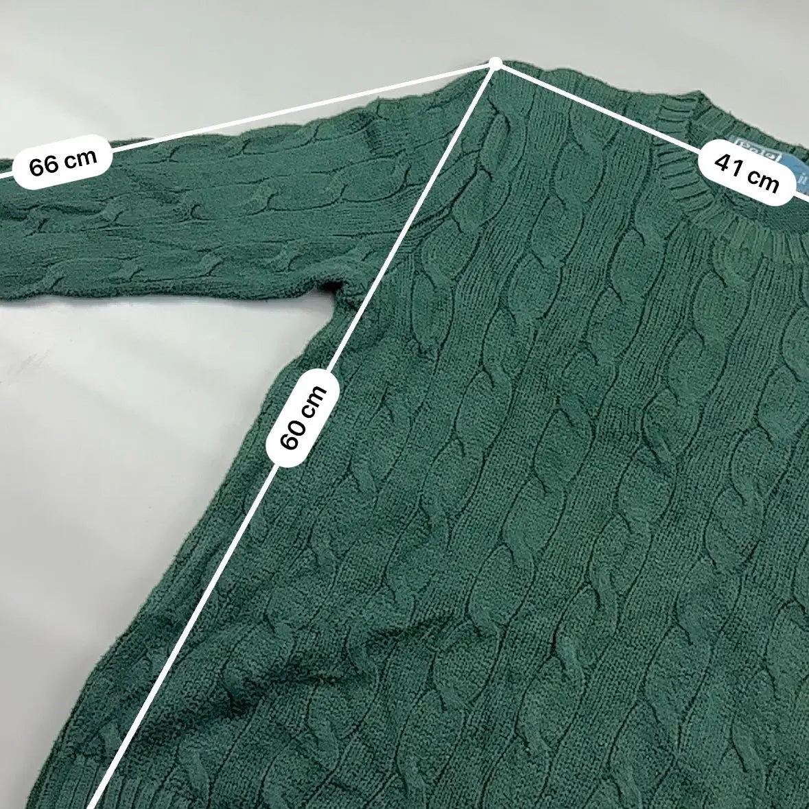 Green Ralph Lauren Knitted Sweater - XS - Excellent Condition - Revaleur