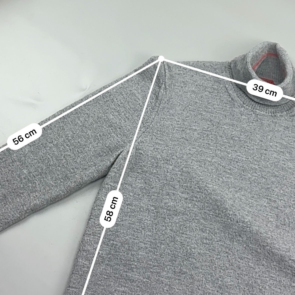 Grey Hugo Boss Turtleneck - Men S - Very Good - Revaleur