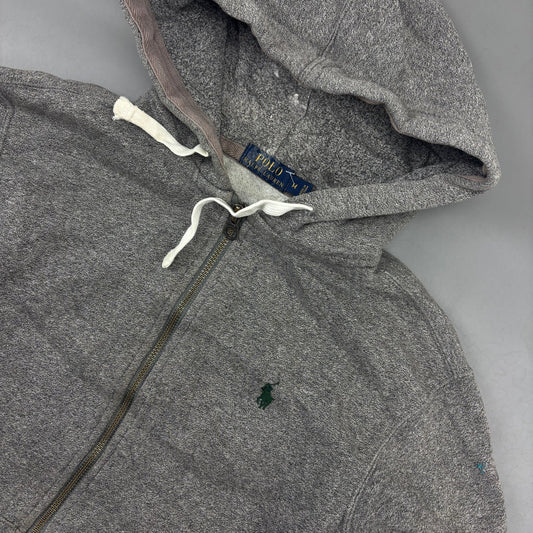 Grey Ralph Lauren Zip Vest - Men M - Very Good - Revaleur