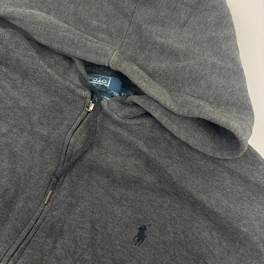 Grey Ralph Lauren Zip Vest - Men XXL - Very Good - Revaleur
