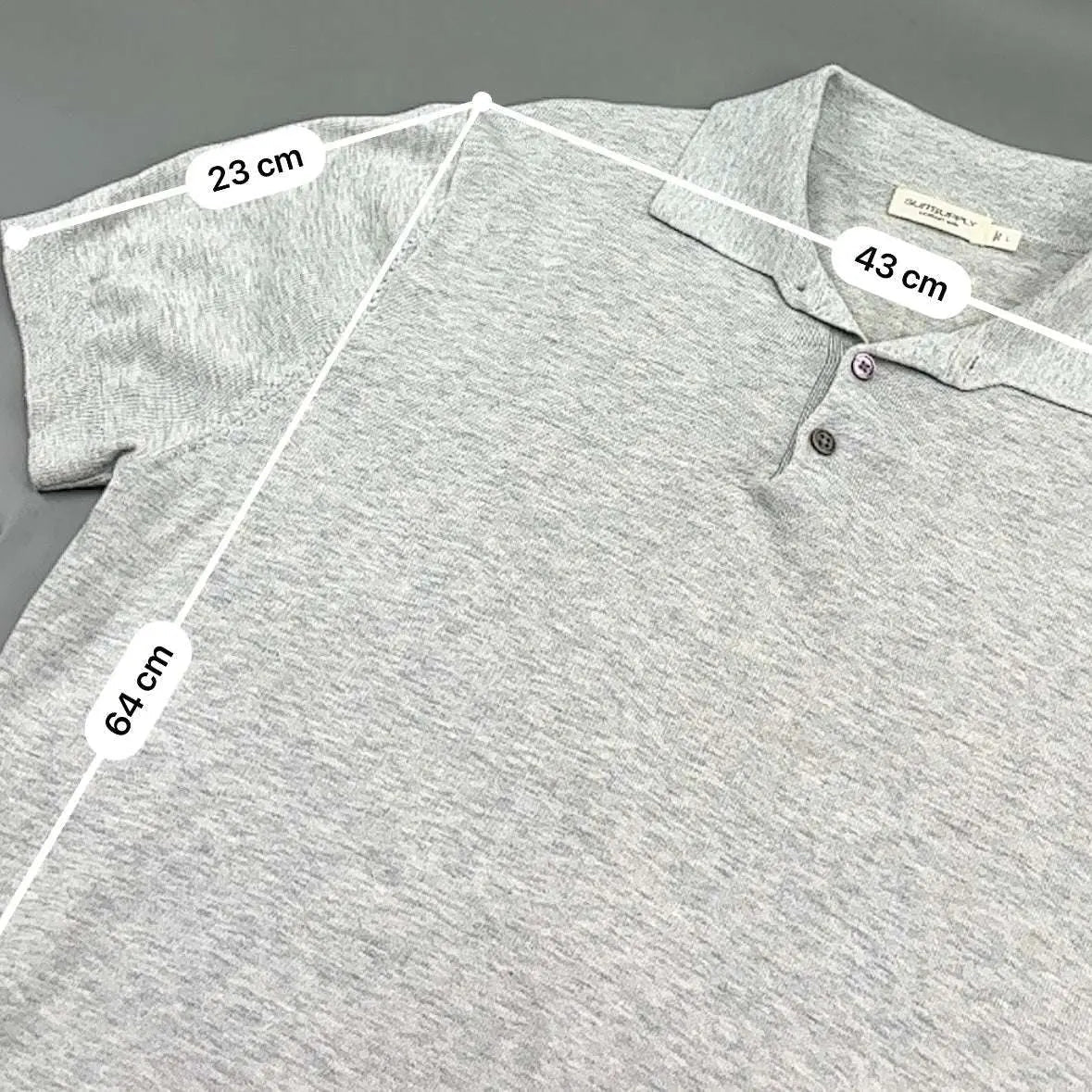 Grey Suitsupply Polo Shirt - L - Excellent Condition - Revaleur