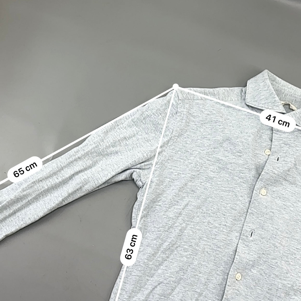 Grey Suitsupply Shirt - Men 37 - Very Good - Revaleur