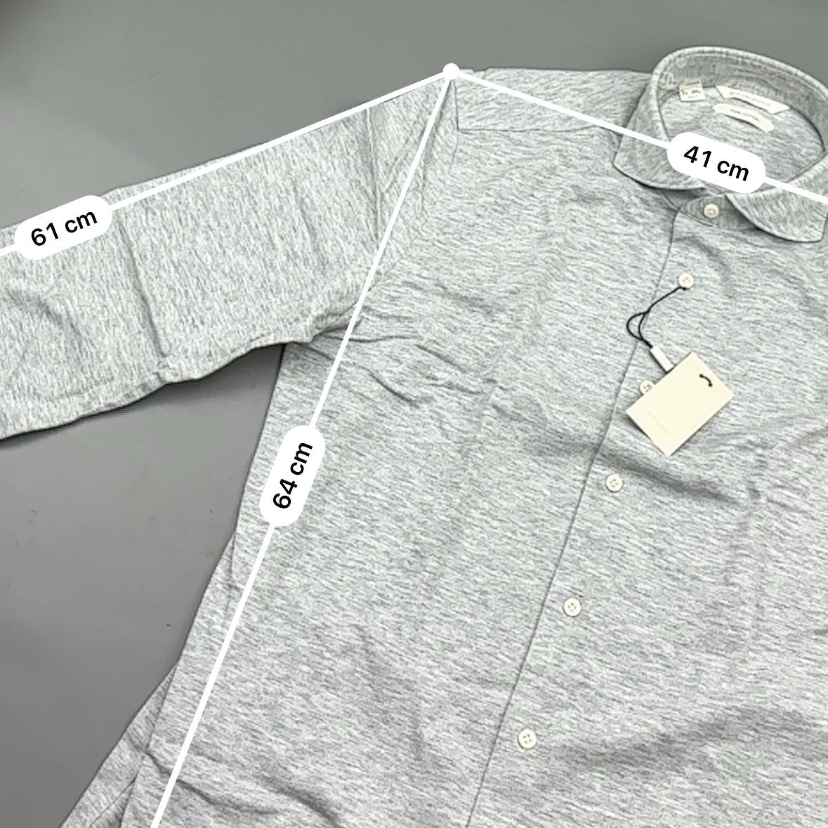 Grey Suitsupply Shirt - Men 40 - New With Tags - Revaleur