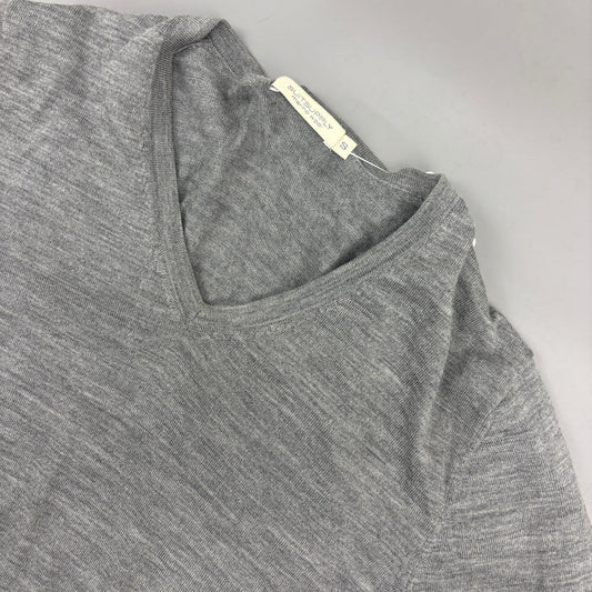 Grey Suitsupply V - neck Sweater - Men S - Very Good - Revaleur
