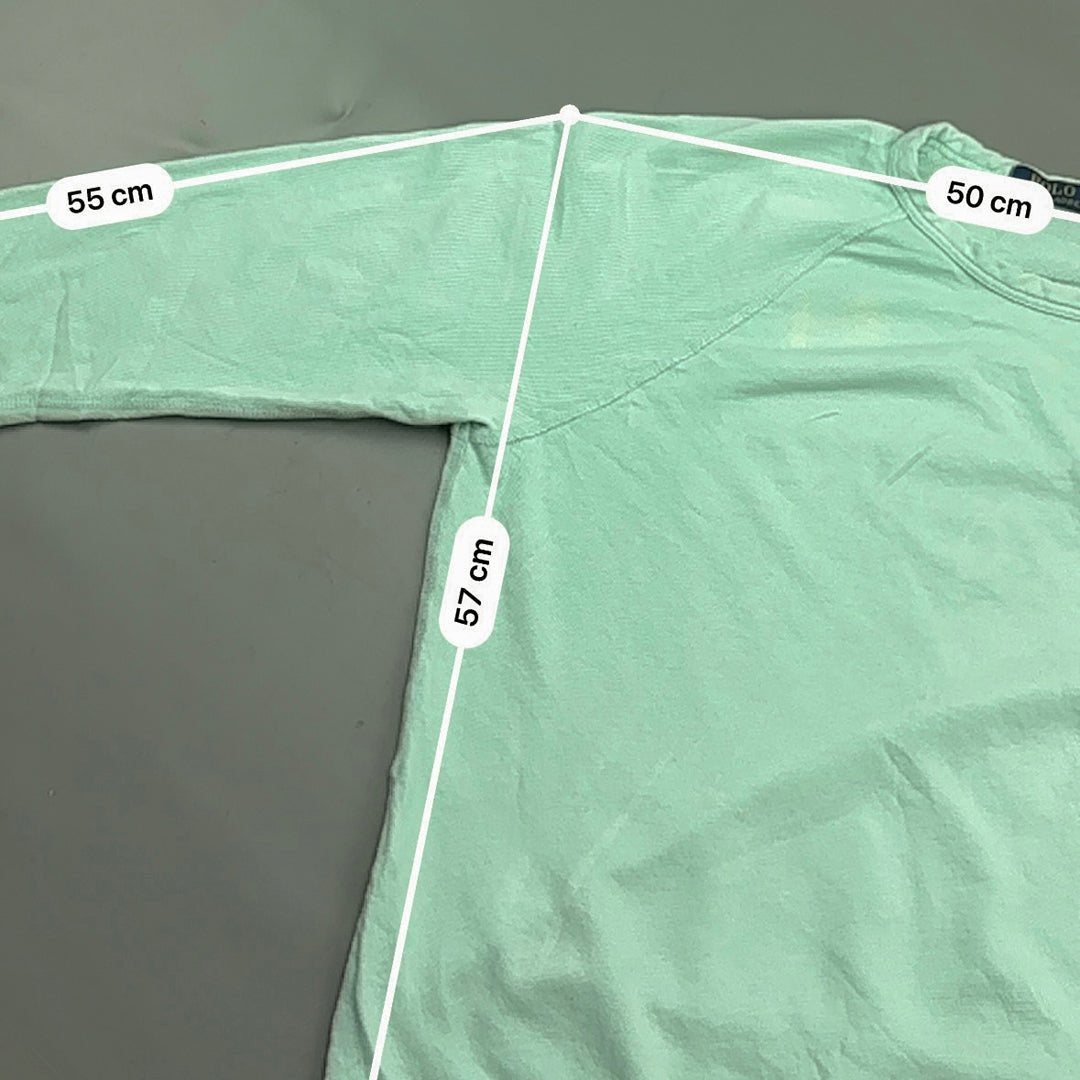 Light Blue Ralph Lauren Jumper - Men L - Very Good - Revaleur