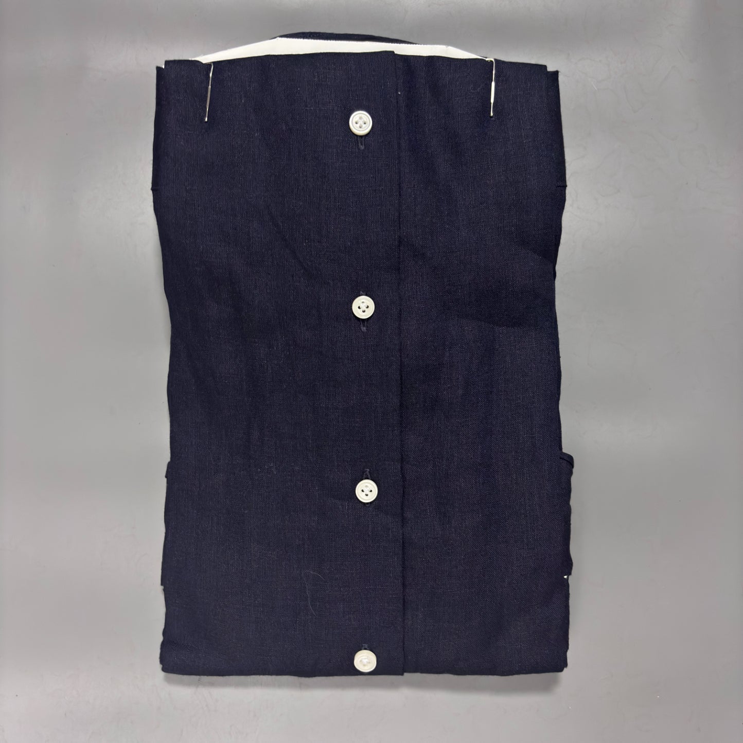 Navy Slim Fit Shirt Suitsupply – W35/36 - New, With Tags - Revaleur