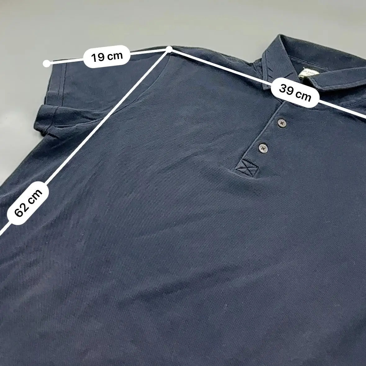 Navy Suitsupply Polo Shirt - M - Excellent Condition - Revaleur