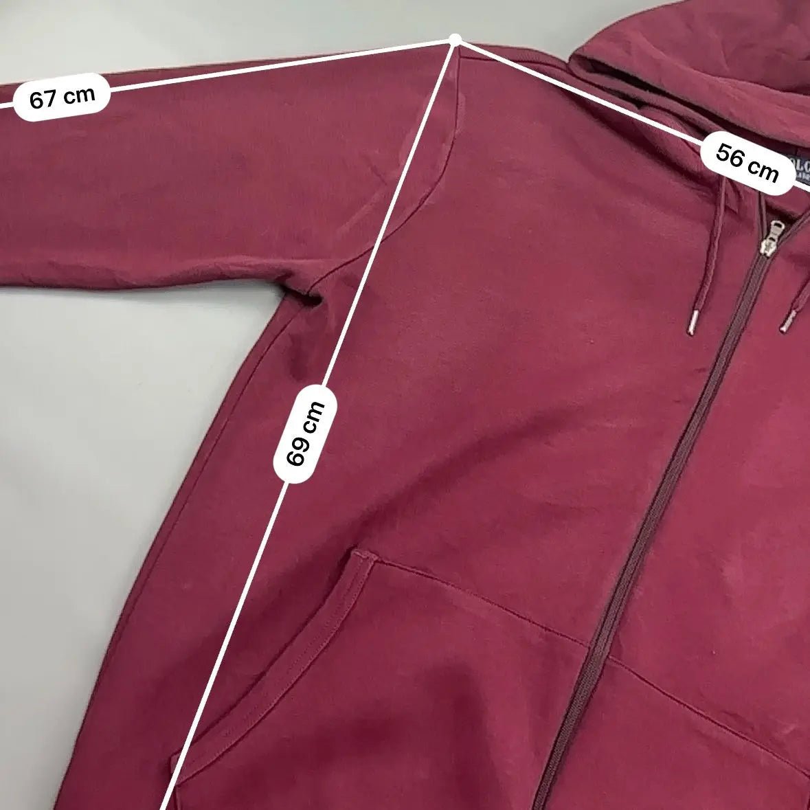 Red Ralph Lauren Zip Vest - L - Very Good - Revaleur