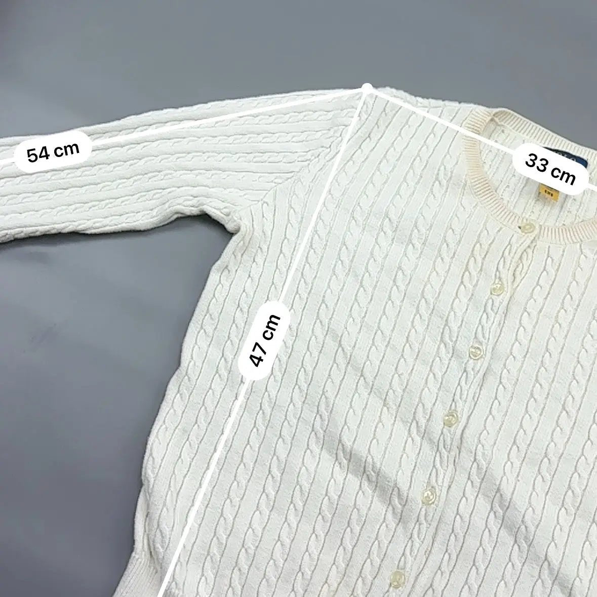 White Ralph Lauren Cardigan Longsleeve - XL (Kids) - Very Good Condition - Revaleur