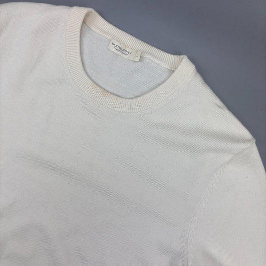 White Suitsupply Merino Wool Jumper - Men M - Very Good - Revaleur