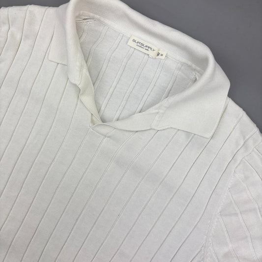 White Suitsupply Polo Shirt - Men M - Very Good - Revaleur