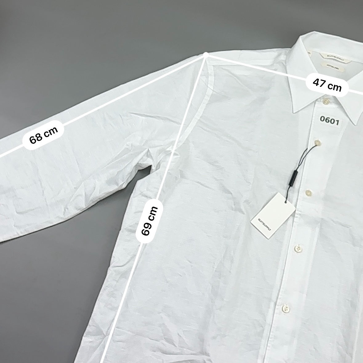 White Suitsupply Shirt - 44 - New With Tags - Revaleur