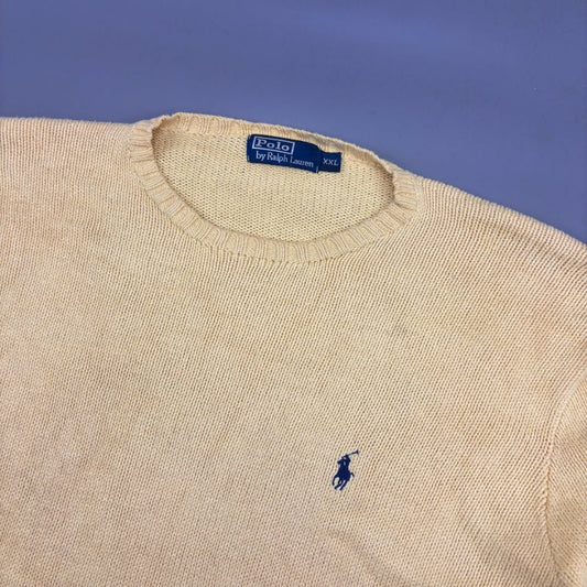 Yellow Ralph Lauren Knitted Sweater - XXL - Very Good - Revaleur