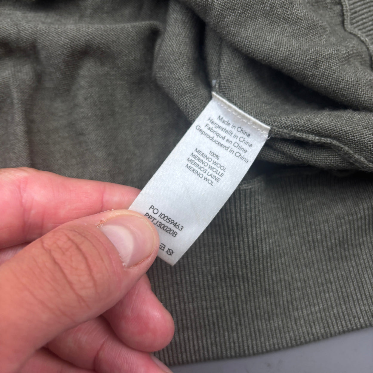 Khaki Profuomo Zip Vest - Men S - Very Good