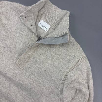 Beige Profuomo Half Zip - Men S - Very Good