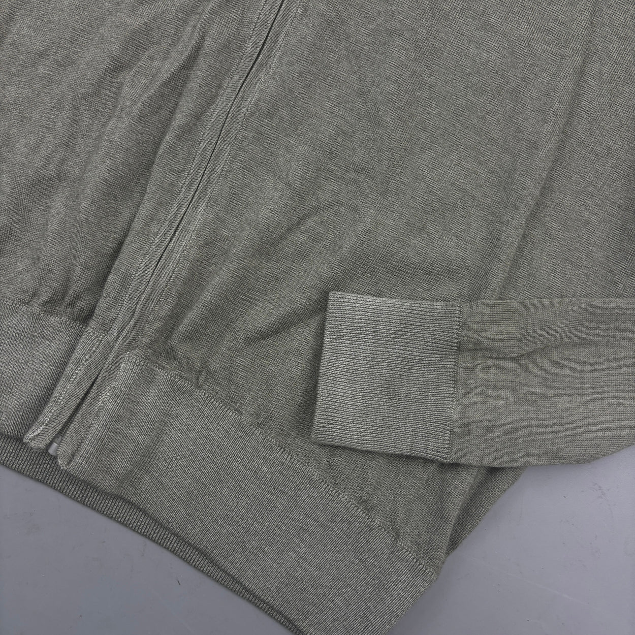 Khaki Profuomo Zip Vest - Men S - Very Good