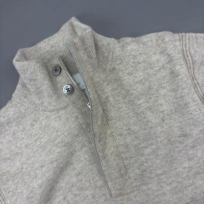 Beige Profuomo Half Zip - Men S - Very Good