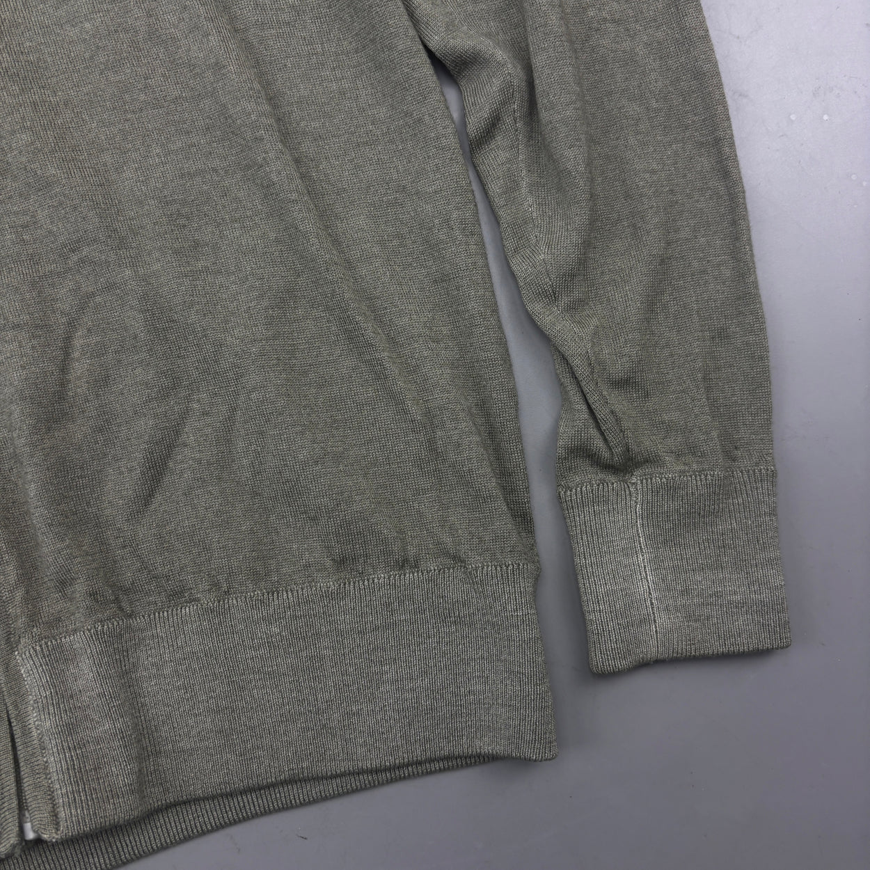 Khaki Profuomo Zip Vest - Men S - Very Good