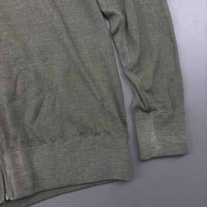 Khaki Profuomo Zip Vest - Men S - Very Good