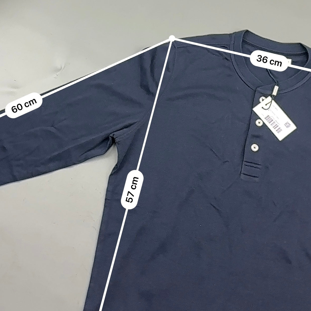 Navy Suitsupply Henley - Men S - New With Tags